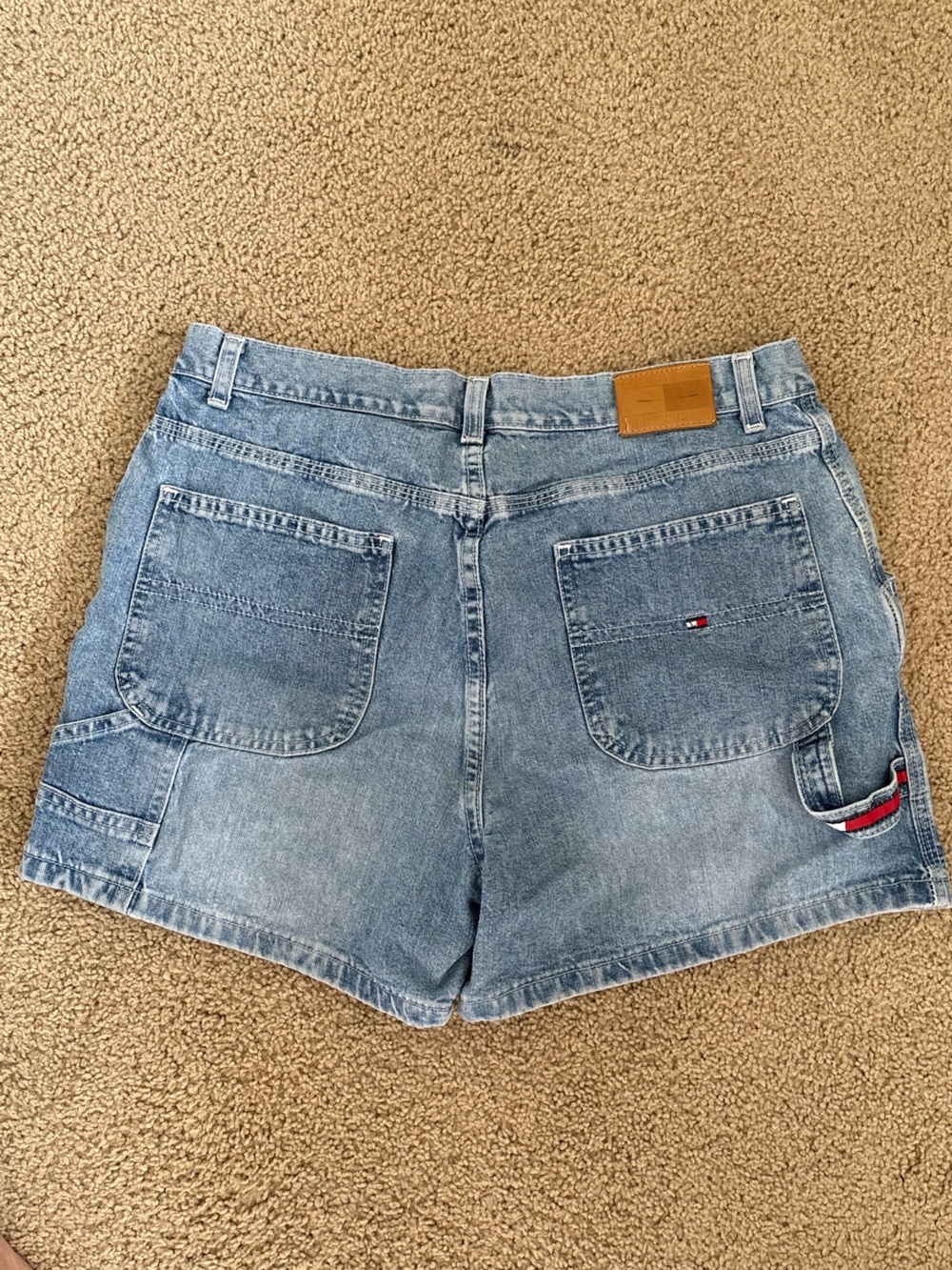 Vintage Tommy Hilfiger Carpenter Light Blue Denim Shorts